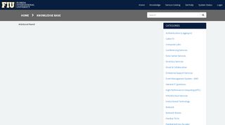 FIrst Time Logging in to MyFIU - Knowledge Base - AskIT Service Portal
