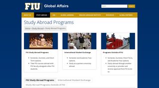 Study Abroad Programs - FIU Global Affairs