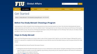 FIU Students Going Abroad - FIU Global Affairs