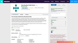 Five County Credit Union Reviews - WalletHub