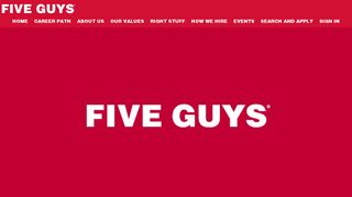 Five Guys | Careers