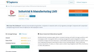 Industrial & Manufacturing LMS Reviews and Pricing - 2019 - Capterra
