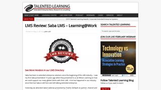 LMS Review: Saba LMS - <span class=