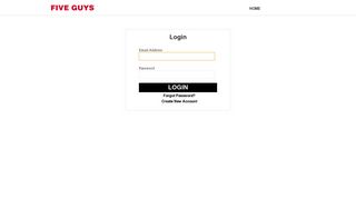 Login - Five Guys - Online Ordering