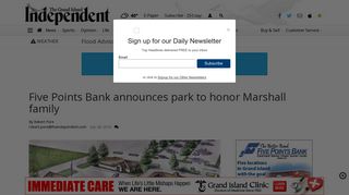 Five Points Bank announces park to honor Marshall family | Business ...