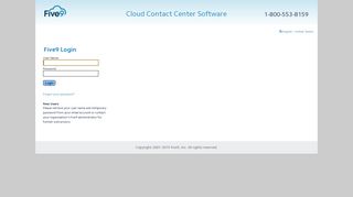 Five9 Inc. :: Virtual Contact Center Login