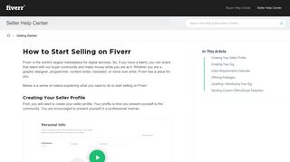 How to Start Selling on Fiverr | Fiverr