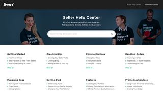 Fiverr Seller Help Center