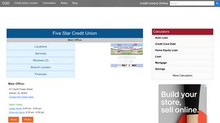Five Star Credit Union - Dothan, AL - Credit Unions Online