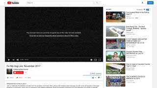 Fix My Hog Live: November 2017 - YouTube