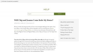 Will Chip and Joanna Come Redo My House? – Magnolia Market ...