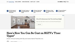 How to Get on Fixer Upper - Casting for HGTV's Fixer Upper with Chip ...