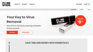 FixMeStick | Virus Removal Device | Keep your current computer