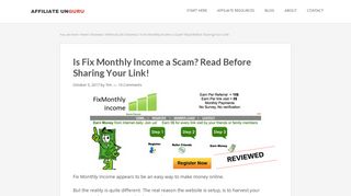 Is Fix Monthly Income a Scam? Read Before Sharing Your Link!