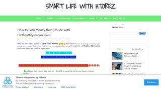 How to Earn Money from Online with FixMonthlyincome.Com - SMART ...