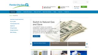 Residential Natural Gas Service - Florida City Gas