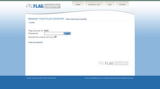 Flag Counter » Manage Your Flag Counter
