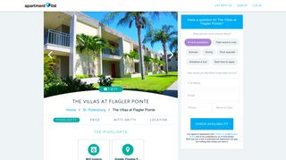 The Villas at Flagler Pointe - Apartments for rent