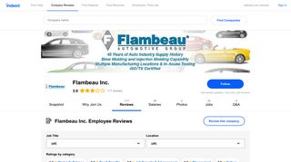 Working at Flambeau Inc.: Employee Reviews about Pay & Benefits ...
