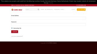 Affiliate Login – Flameboss Shop