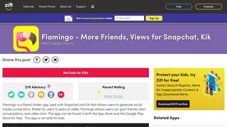 Flamingo - More Friends, Views for Snapchat, Kik - Zift App Advisor