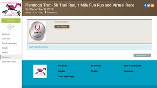 Flamingo Trot - 5k Trail Run, 1 Mile Fun Run and Virtual Race: Sponsor