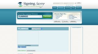 Sign for FLAMINGO - Signing Savvy
