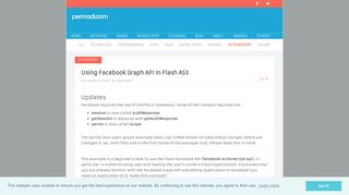 Using Facebook Graph API In Flash AS3 – permadi.com