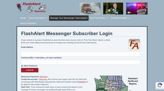 FlashAlert Newswire & Messenger | Manage Your Messenger ...