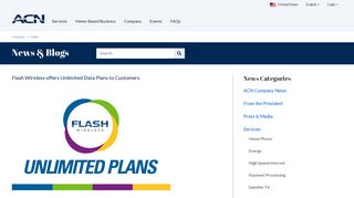 Flash Wireless offers Unlimited Data Plans to Customers - ACN.com
