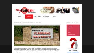 Welcome to FlashBanc University