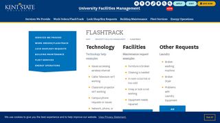 Flashtrack | University Facilities Management | Kent State University