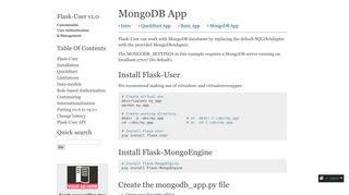 MongoDB App — Flask-User v1.0 documentation - Read the Docs