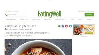 7-Day Flat-Belly Meal Plan - EatingWell