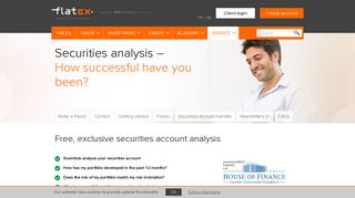 Start your securities account analysis | flatex online Broker
