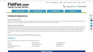 Professionals - List your services - FlatFee.com