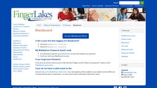 Blackboard | Finger Lakes Community College