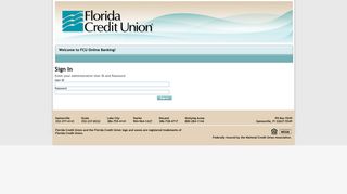 Sign In - Florida Credit Union