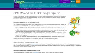 CPALMS and the FLDOE Single Sign On