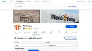 Working at Fleet Farm: 160 Reviews about Pay & Benefits | Indeed.com