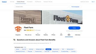 Questions and Answers about Fleet Farm Benefits | Indeed.com