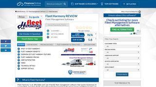 Fleet Harmony Reviews: Overview, Pricing and Features