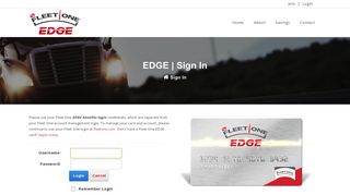 EDGE | Sign In - Fleet One EDGE
