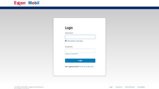 ExxonMobil Fleet Online Fleet: Login