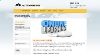 Online Learning Courses - Fleet Safety - Fleet Safety International