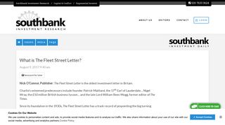 What is The Fleet Street Letter? - Southbank Investment Research