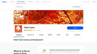 Fleet Tutors Careers and Employment | Indeed.co.uk