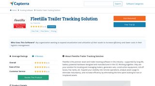 Fleetilla Trailer Tracking Solution Reviews and Pricing - 2019 - Capterra