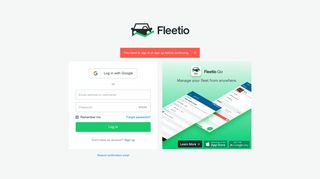 Log in - Fleetio - Fleetio Help Center