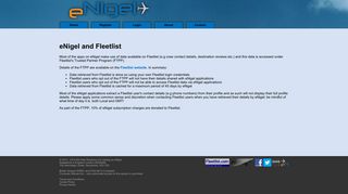 eNigel and Fleetlist - eNigel :: Online apps for British Airways pilots